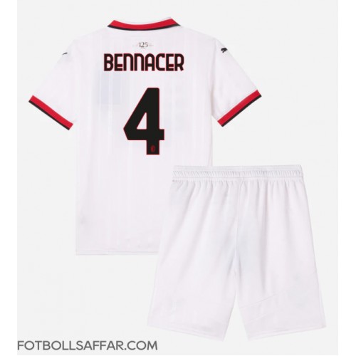 AC Milan Ismael Bennacer #4 Bortadräkt Barn 2024-25 Kortärmad (+ Korta byxor)